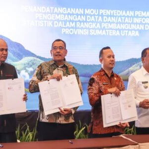 Bupati Dairi Teken MoU Pengembangan Data Statistik di Konreg PDRB-ISE se-Sumatera